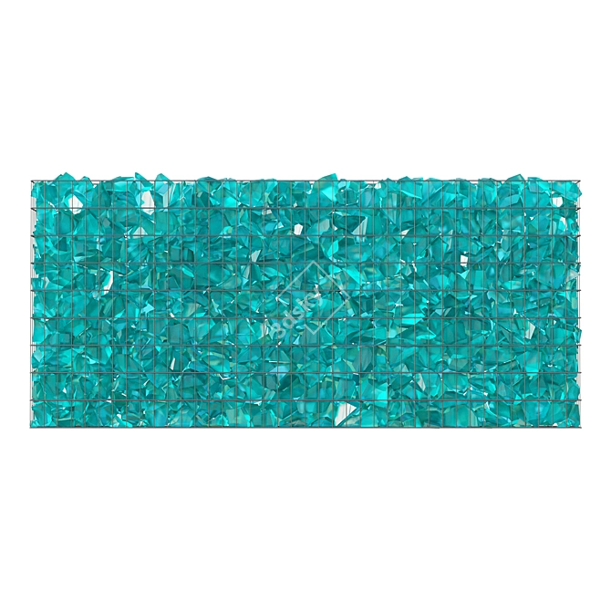  Glass Section Gabion 900х2000 Native 3D model image 5