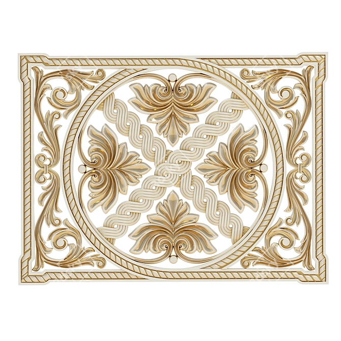 Carved Decor 4 - STL File 3D model image 1