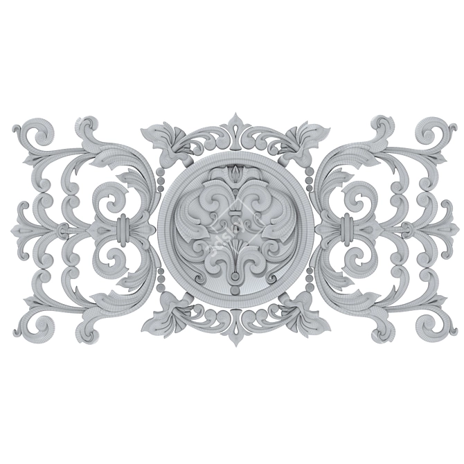 Carved Decor STL File 3D model image 3