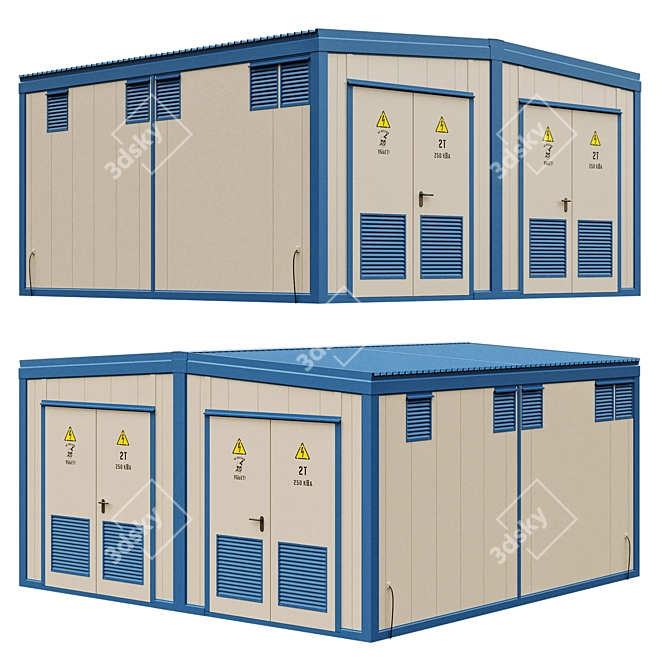 Transformer Substation 3D model image 2