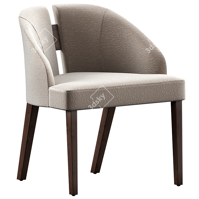 Modern Cahn II Armchair 3D model image 1