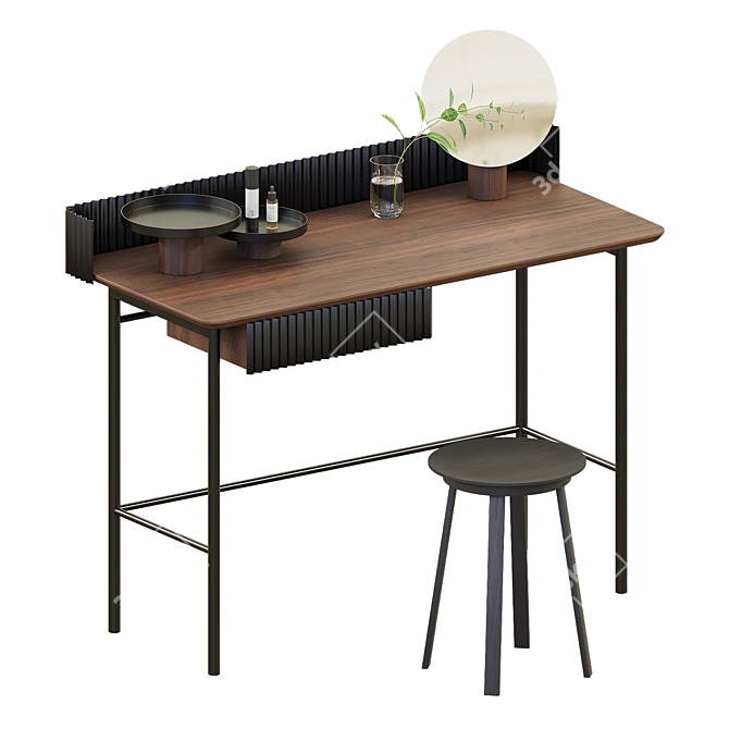 Elegant Vanity Table - Hit Nahtrang 3D model image 1