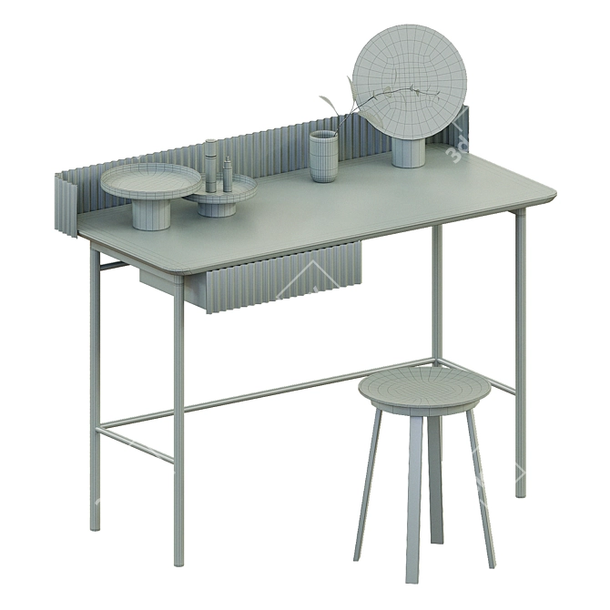 Elegant Vanity Table - Hit Nahtrang 3D model image 4