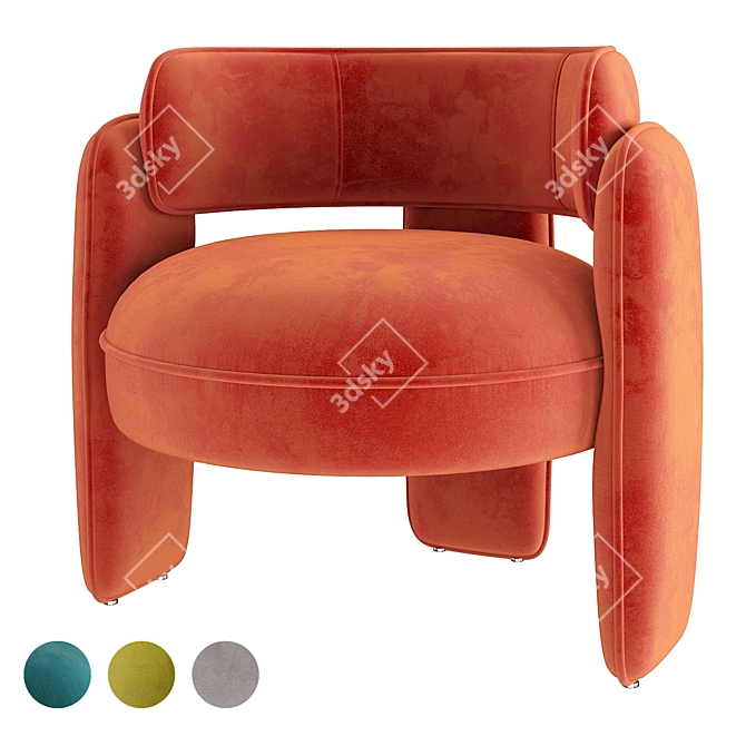 Eichholtz Chaplin Chair Collection 3D model image 1