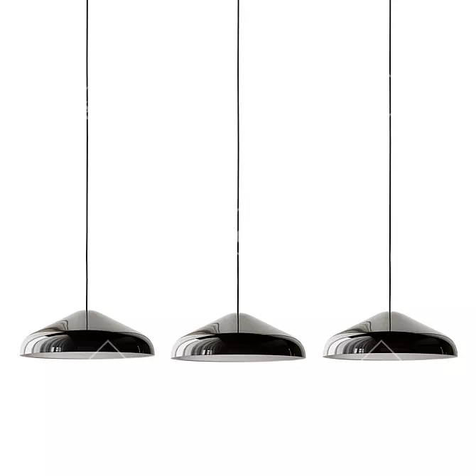 Minimalist Steel Pendant Lamp, HAY 3D model image 6