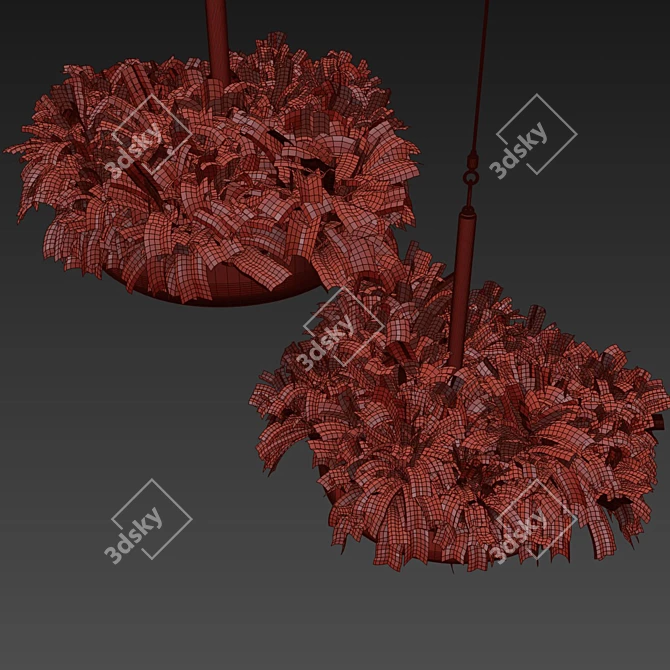 Fern Ampelous Hanging Plant Collection 3D model image 6