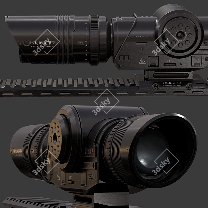 2016 Corona 3D Optical Sight 3D model image 3