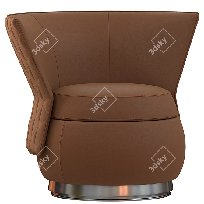 TULIP Collection Armchair Pouffe 3D model image 4