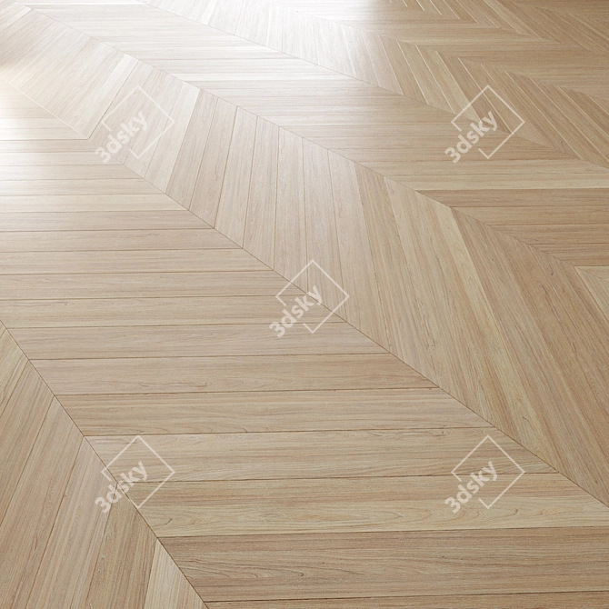 Premium Oak Floor Texture Pack 3D model image 3