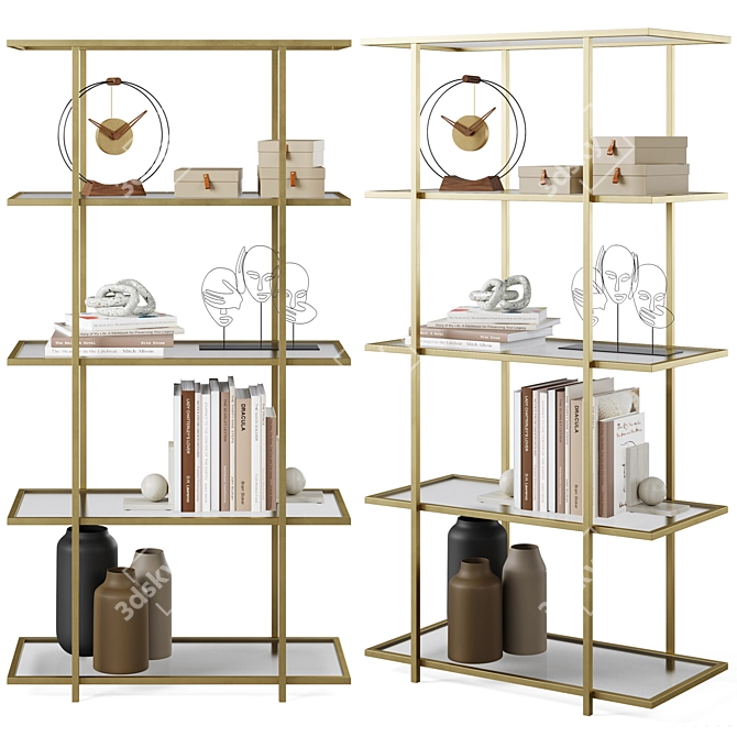 Elegant MISSISSIPPI Shelf Display 3D model image 1