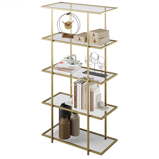 Elegant MISSISSIPPI Shelf Display 3D model image 4