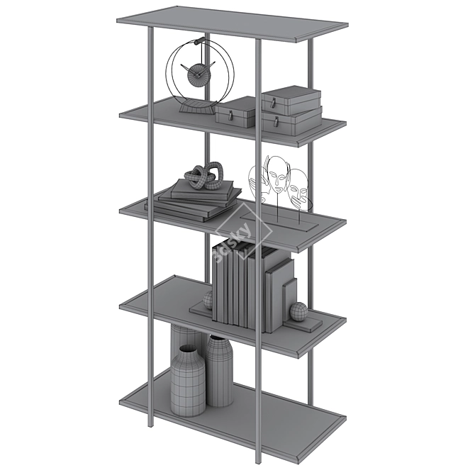 Elegant MISSISSIPPI Shelf Display 3D model image 5