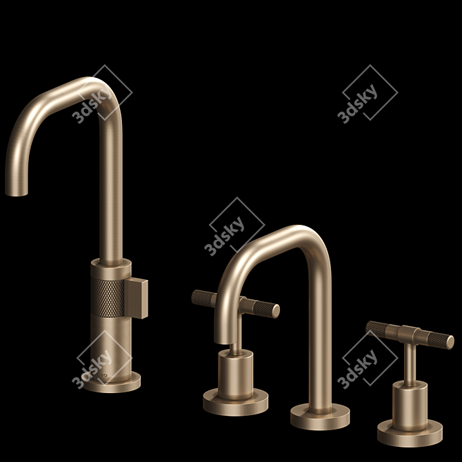 Luxury Bathroom Fixtures Collection 3D model image 6