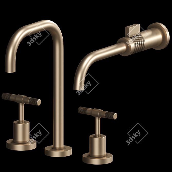 Luxury Bathroom Fixtures Collection 3D model image 7