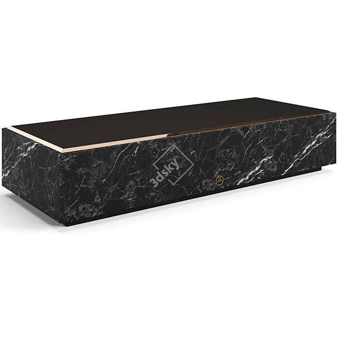 Luxury Living Slim Coffee Tables 3D model image 3