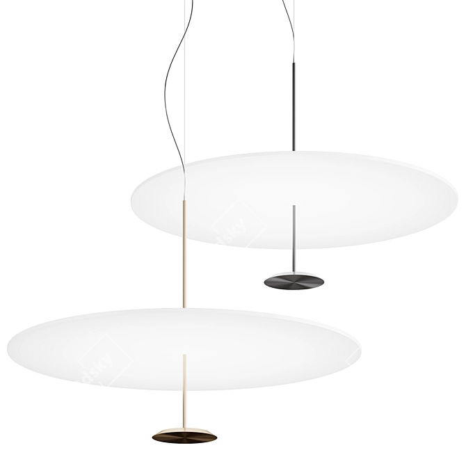 Radiant Glow Pendant Light 3D model image 1