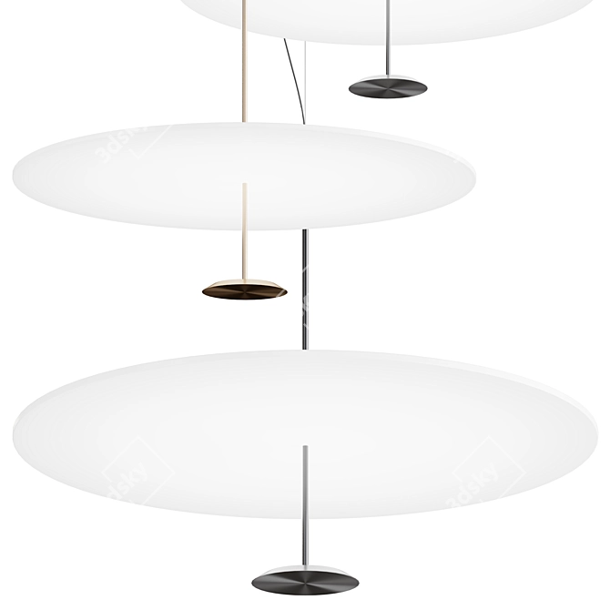 Radiant Glow Pendant Light 3D model image 2