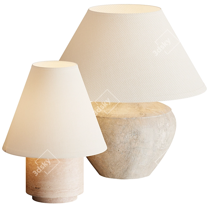 Bronte Table Lamp: Elegant Illumination 3D model image 1