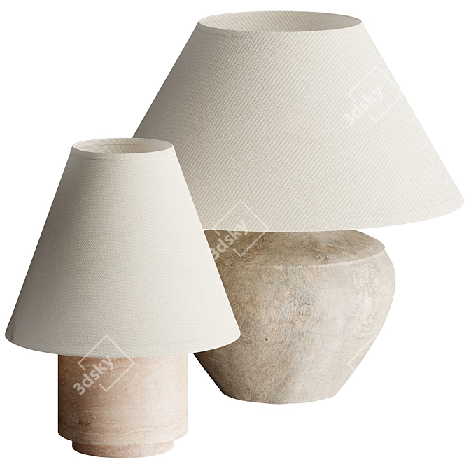 Bronte Table Lamp: Elegant Illumination 3D model image 2