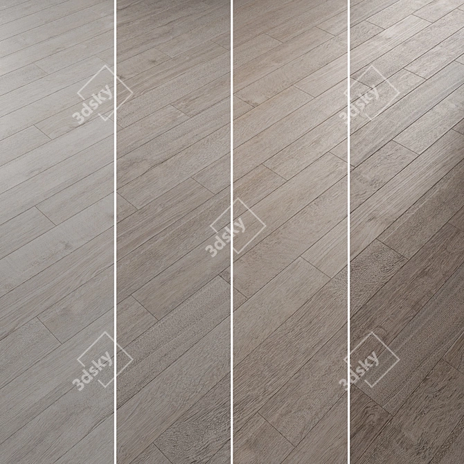 Oak Parquet Floor Collection 3D model image 4