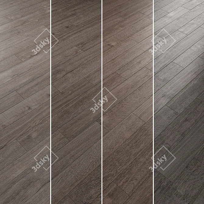 Oak Parquet Floor Collection 3D model image 5