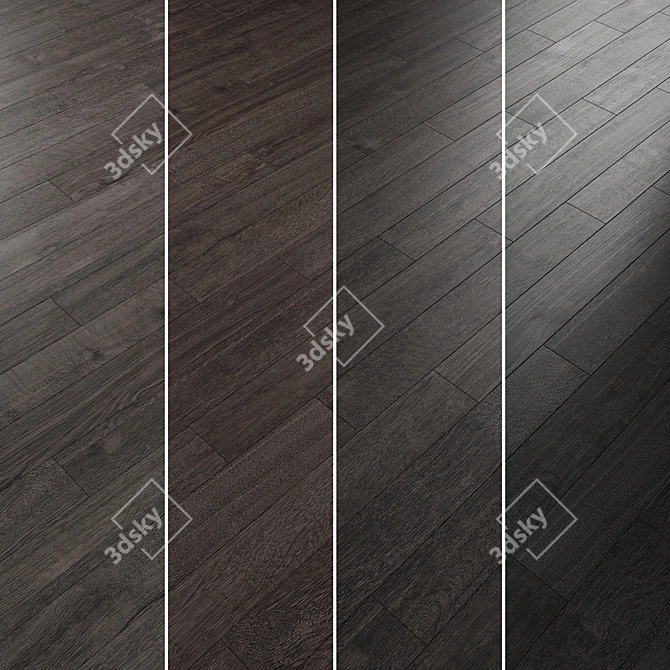 Oak Parquet Floor Collection 3D model image 6