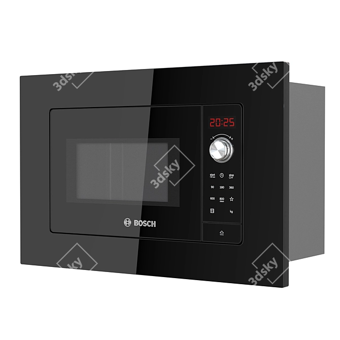 Bosch Serie 2 Built-in Microwave 3D model image 2