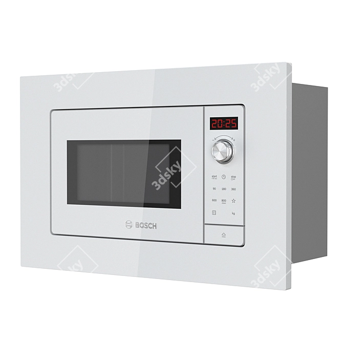 Bosch Serie 2 Built-in Microwave 3D model image 3