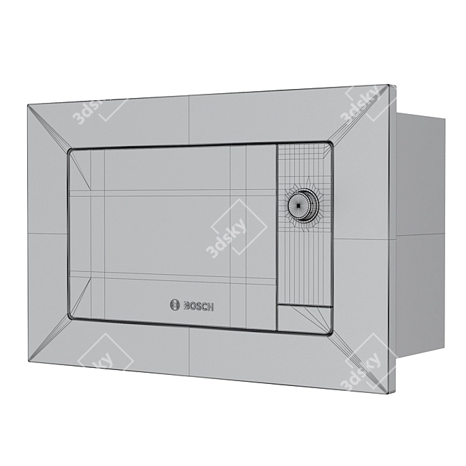 Bosch Serie 2 Built-in Microwave 3D model image 7