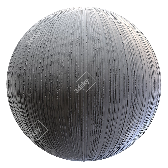 3D PBR Wall Finish Material 3D model image 1