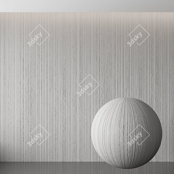 3D PBR Wall Finish Material 3D model image 2