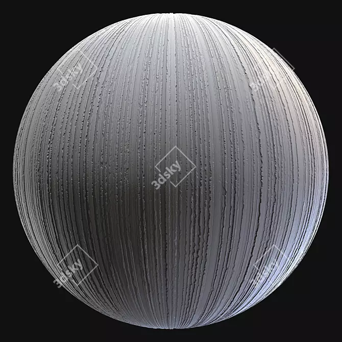 3D PBR Wall Finish Material 3D model image 4