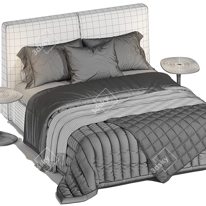 Versatile Flou MyPlace Bed 3D model image 4