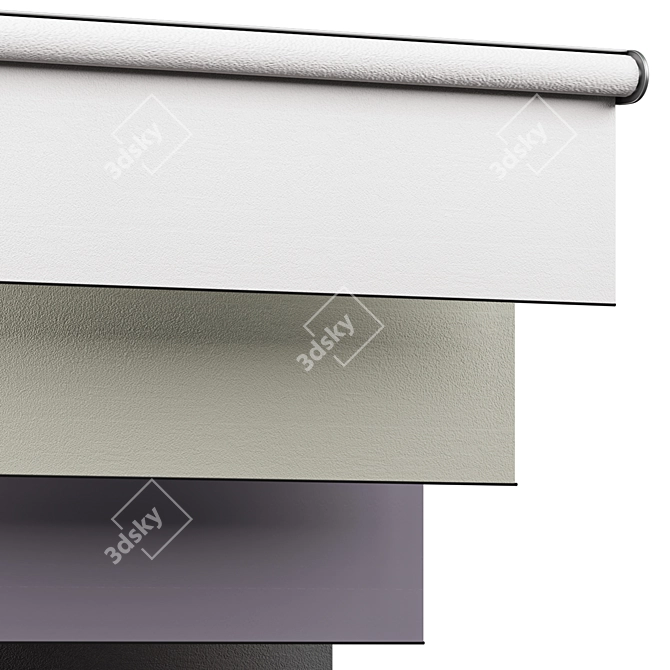 Versatile Roller Blinds 3D Model 3D model image 2