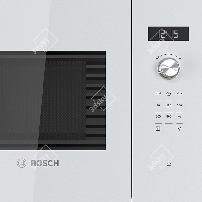 Bosch Serie 6 Built-in Microwave 3D model image 4