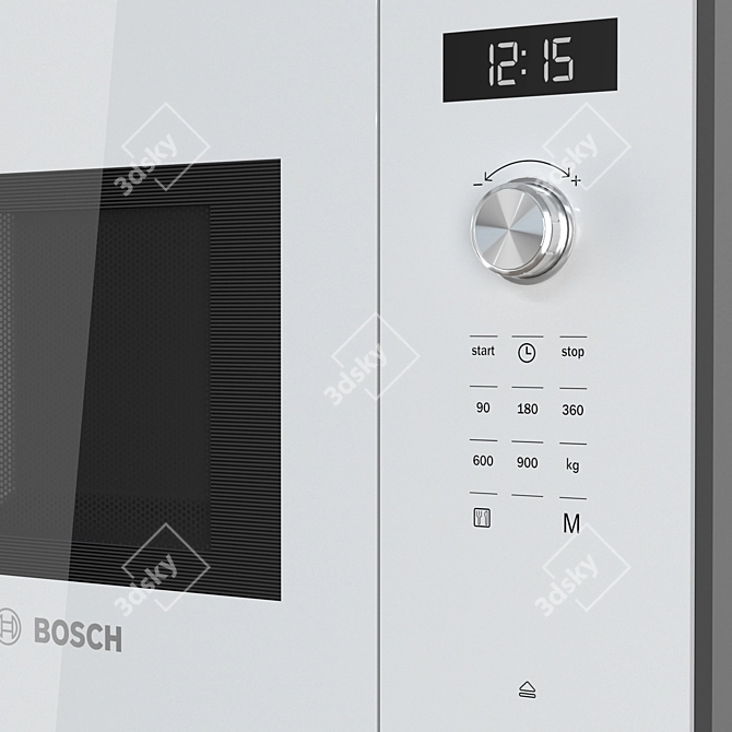 Bosch Serie 6 Built-in Microwave 3D model image 5