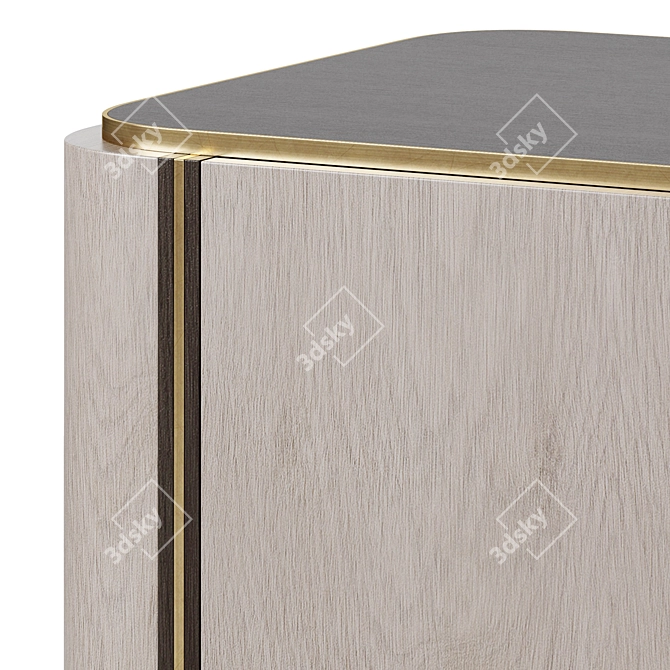 Elegant KENT Drawer Chest 3D model image 2