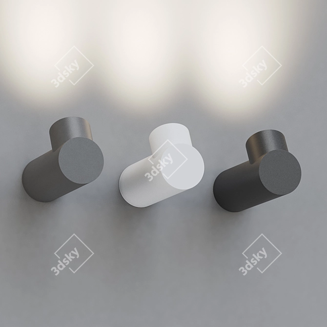 Ray LED Exterior Wall Light 3D model image 4