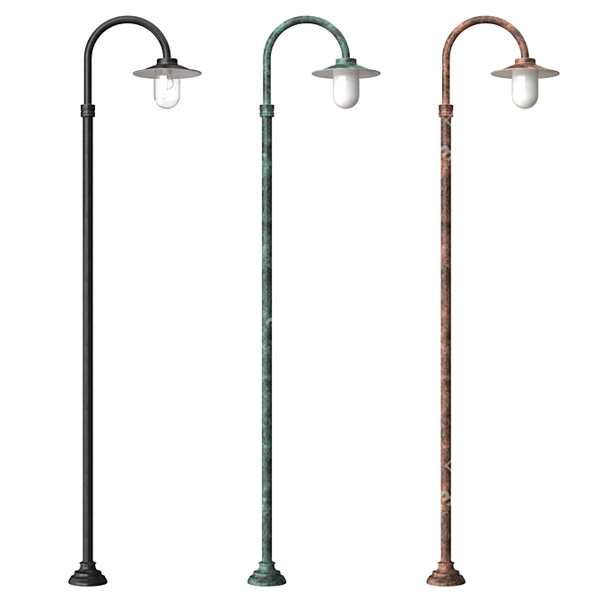 Classical Outdoor Lamp Elba 3D model image 1