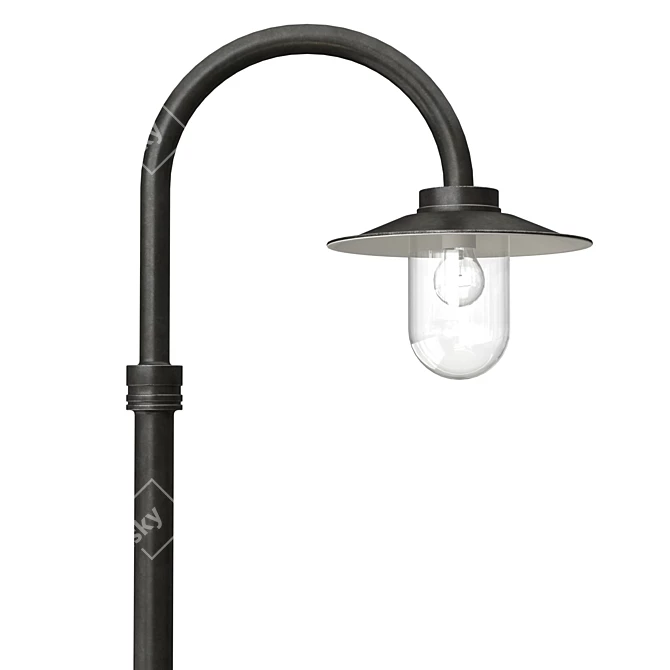 Classical Outdoor Lamp Elba 3D model image 2