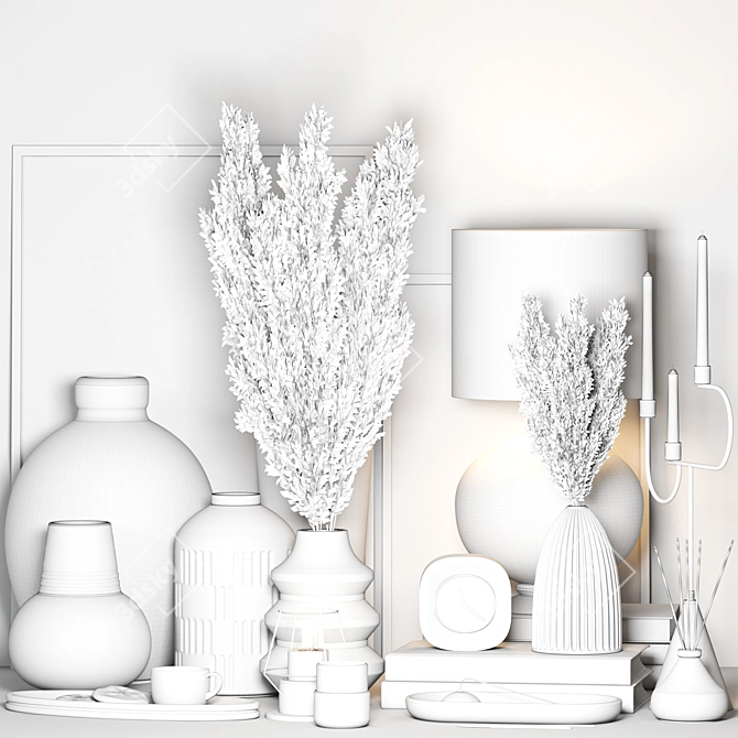 Elegant Decorative Set-8 Offering Sophisticated Designs 3D model image 5