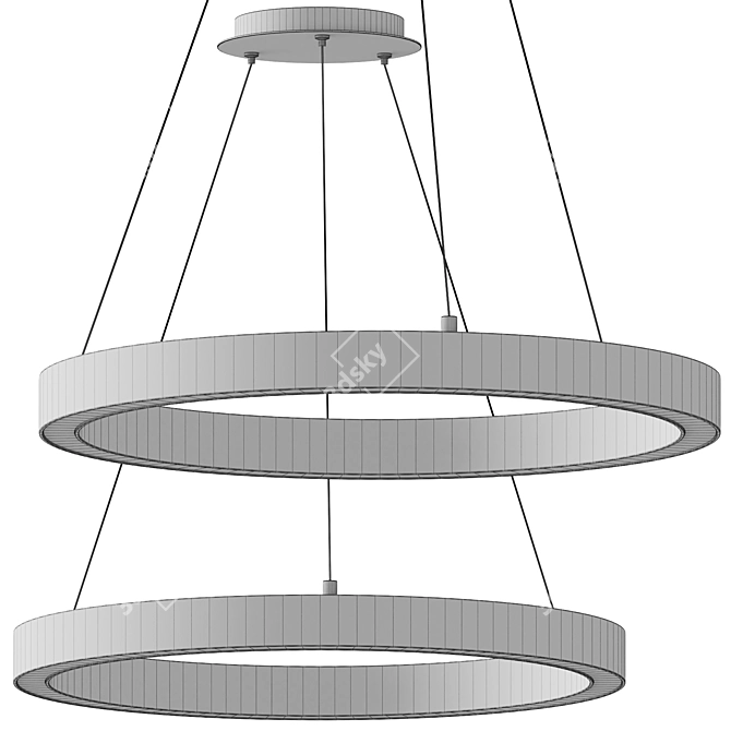 Modern Carlo Pendant Light Fixture 3D model image 2