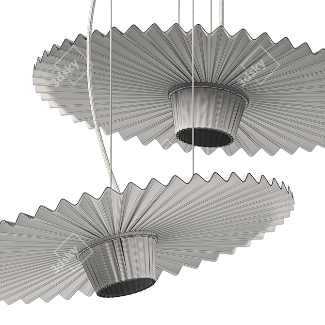 Karman Gonzaga Metal Lighting Fixture 3D model image 5