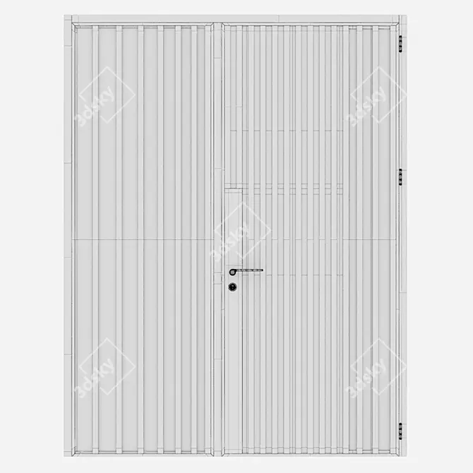 Modern Aluminium Door 226 3D model image 5