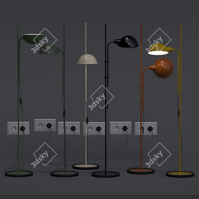 Adjustable Funiculí Lamp with CoronaLight 3D model image 6