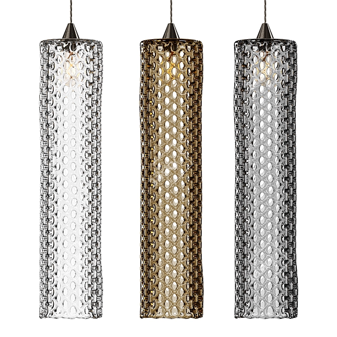 Sleek Handcrafted Modern Pendant Light 3D model image 1