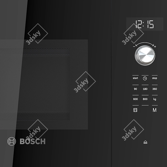 Bosch Serie 6 BFL524MS0 Microwave 3D model image 4