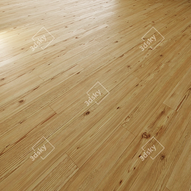 Premium Oak Floor Texture Set 3D model image 4