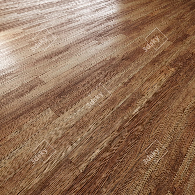 Oak Floor 020 Texture Pack 3D model image 4