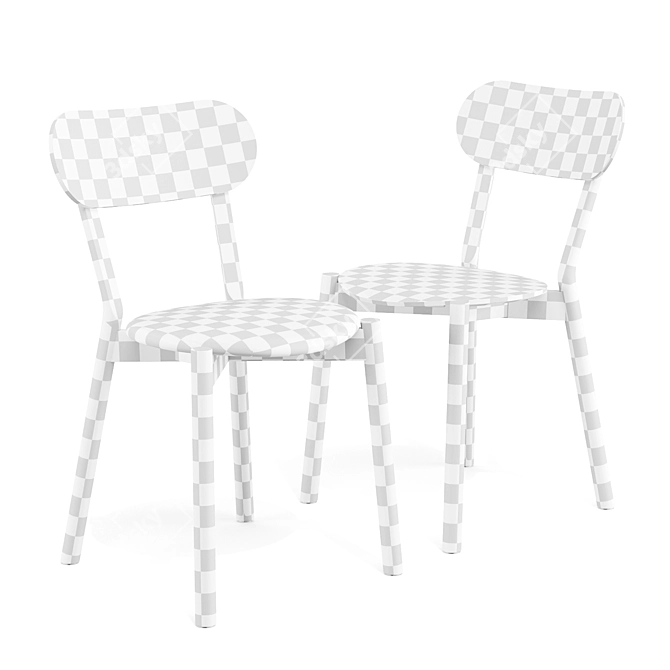 Karimoku Castor Plus Dining Chair 3D model image 3